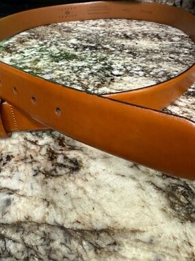 Joseph Abboud Men’s Genuine Leather Dress Belt - Size 48/120 - Made in Italy -